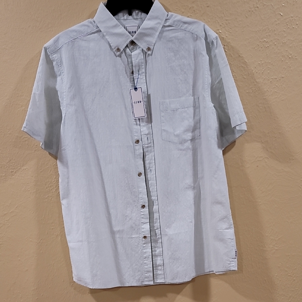 Nwt Men's Light Green Short Sleeve Shirt xl